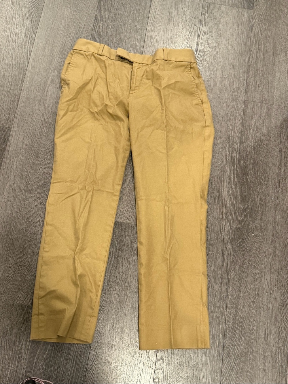 Banana Republic Khaki Cropped Ankle Chino Pants Tan Size 6